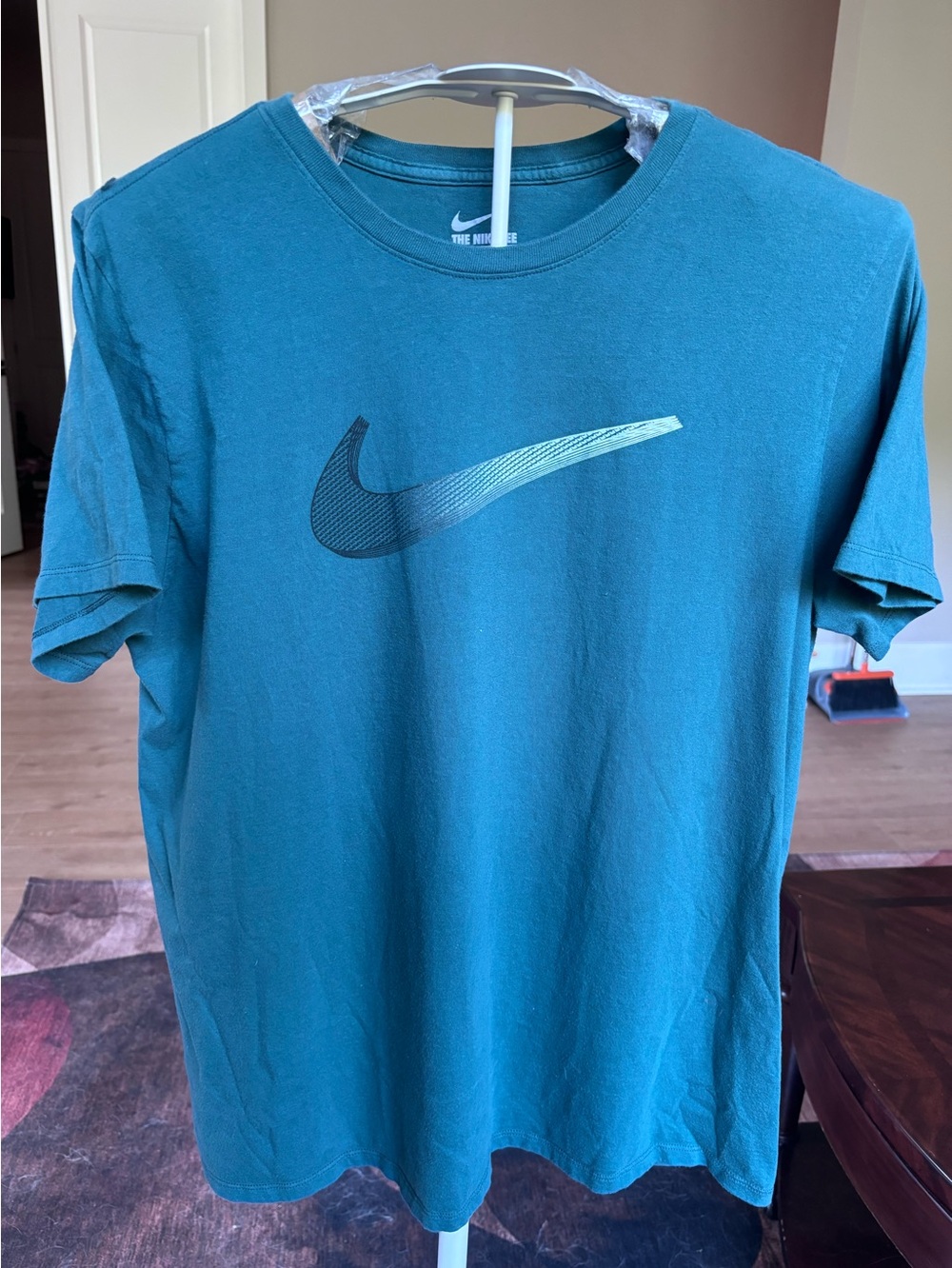 Nike Men’s Teal Gradient Swoosh Short Sleeve T-Shirt